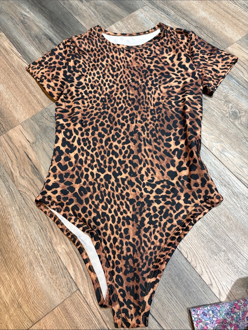 Leopard print bodysuit